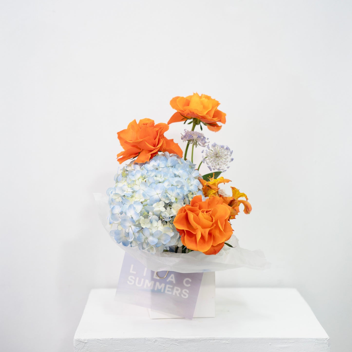 LIGHT BLUE & ORANGE BLOOM BOX