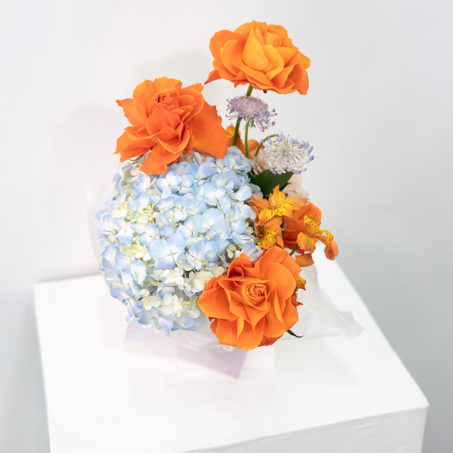 LIGHT BLUE & ORANGE BLOOM BOX