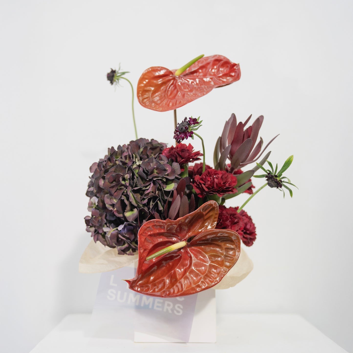 BROWN & BURGUNDY BLOOM BOX