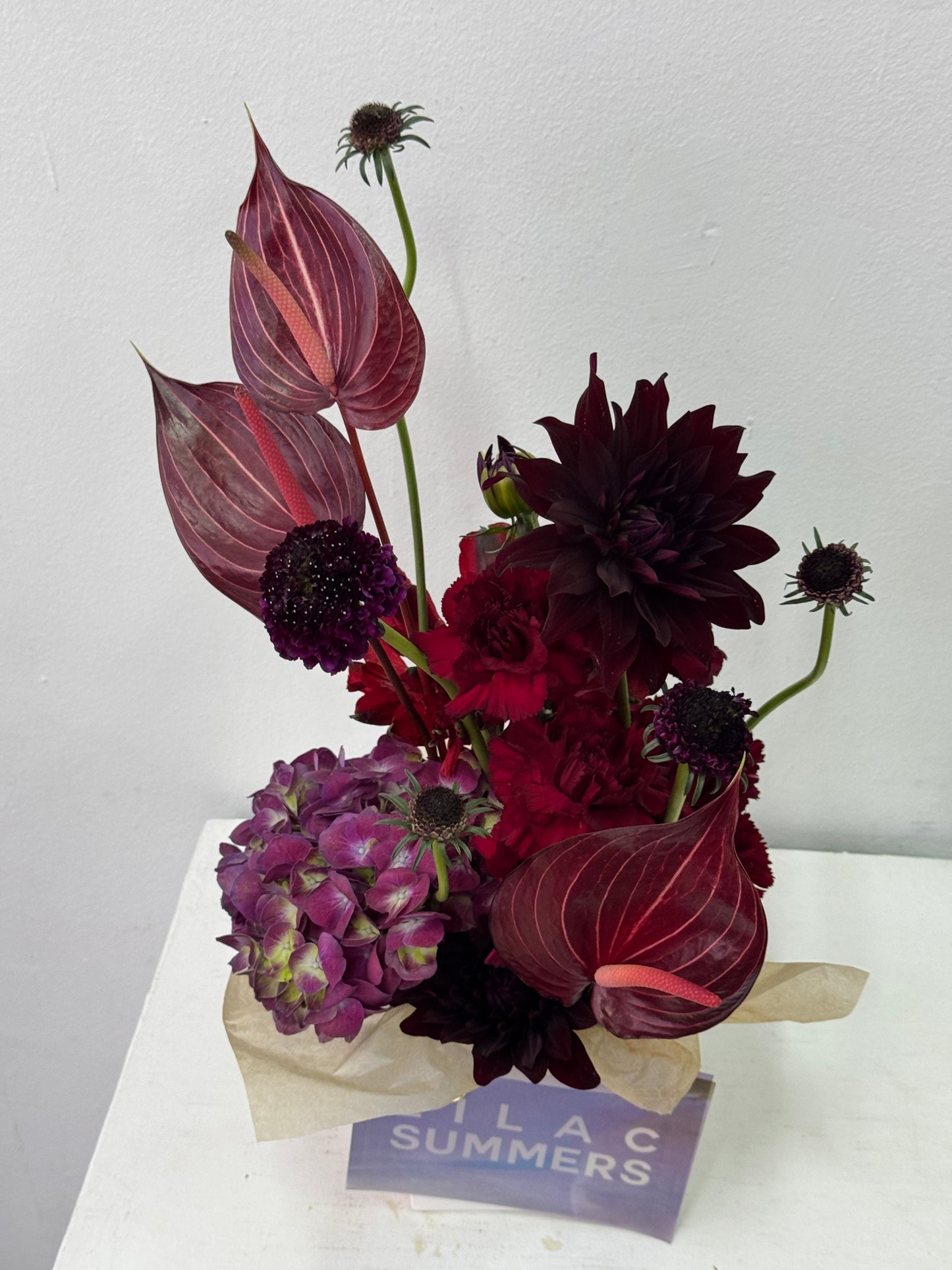 BROWN & BURGUNDY BLOOM BOX