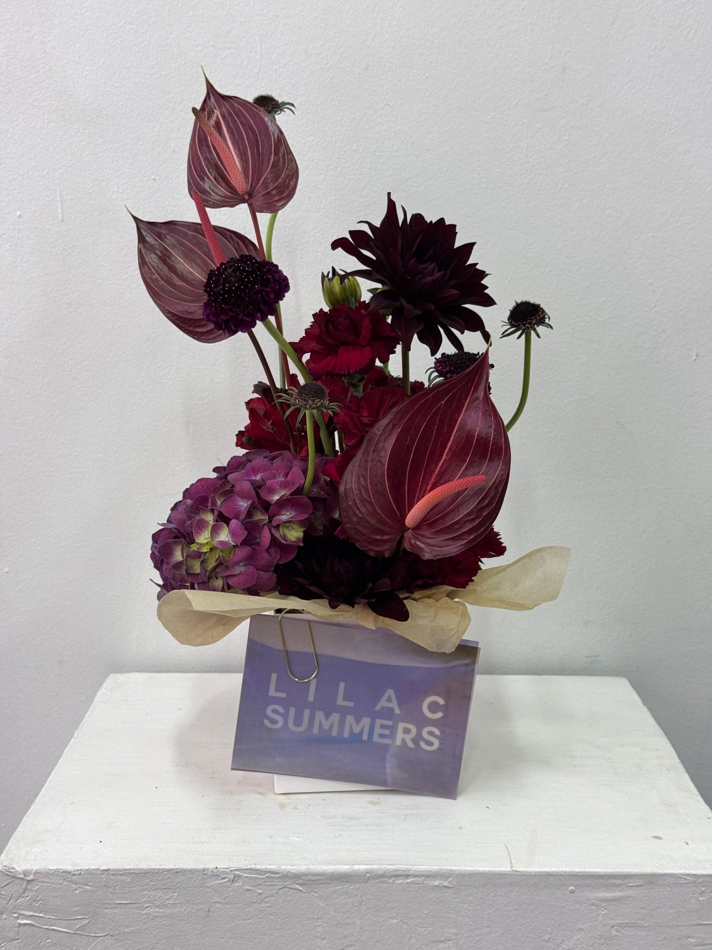 BROWN & BURGUNDY BLOOM BOX